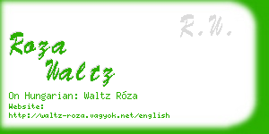 roza waltz business card